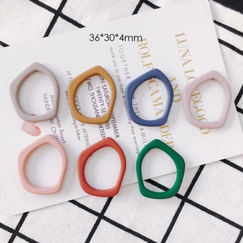 

jewelry making Cute ice cream color Rubber spray scrub irregular resin frame DIY handmade jewelry accessories Earrings Material