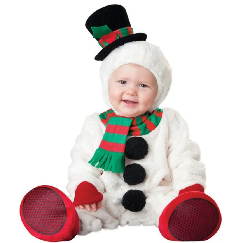  Baby Boys Girls Christmas Halloween Costume cartoon Santa Claus deer cosplay clothes winter clothin