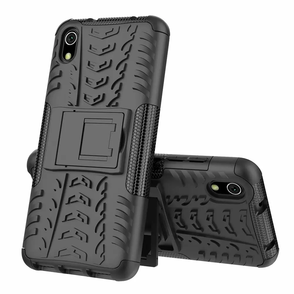 Черный Противоударный чехол для Xiaomi Redmi Note 7 Pro 7A чехол s силиконовый защитный чехол Redmi 7A чехол s для Xiaomi Redmi Note7 7s чехол Гибридный - Цвет: Черный