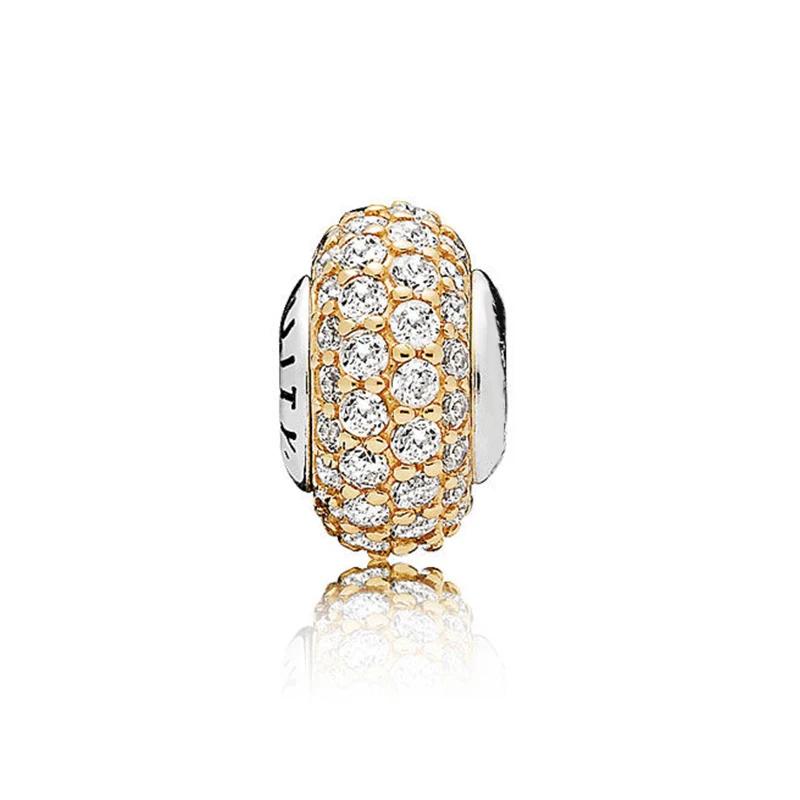 Доверие и стабильность с кубическим цирконием бисера Fit Pandora Essence коллекция