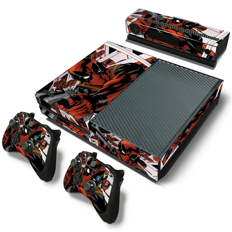 Marvel Spiderman Deadpool Sticker for XBOX ONE Skin Sticker Console and Controllers for XBOX ONE Gamepad Controller Decal 