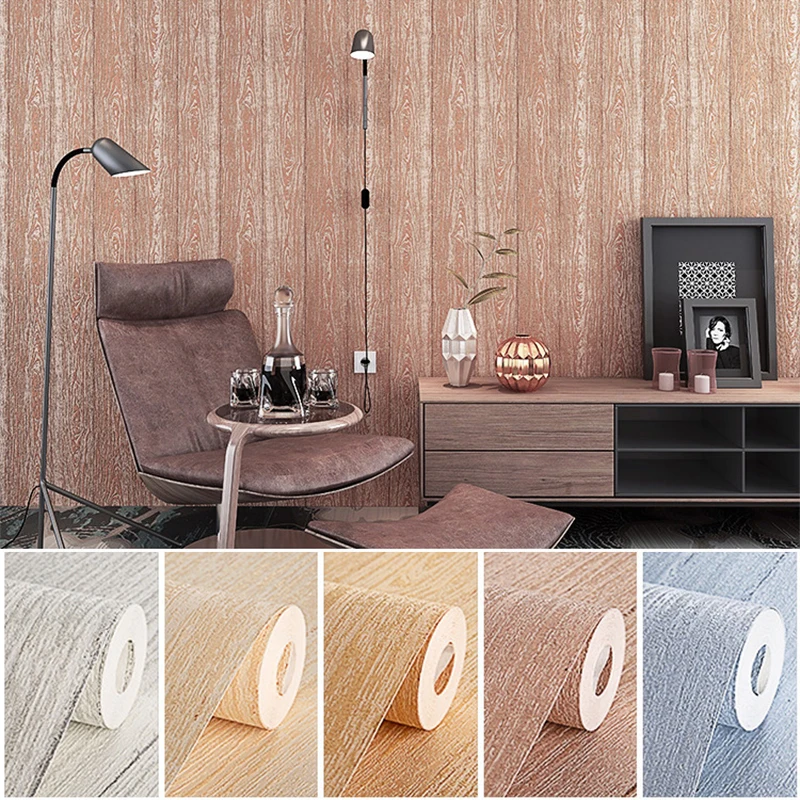 

3d Non-woven Wallpaper Simple Vertical Strip Pure Pigment Color Living Room Bedroom Hotel Engineering Background Wall Wallpaper