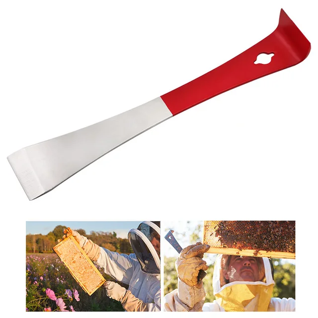 1 Pc -K Méhészet Rozsdamentes Acél Piros J Alak Szerszámok Ívelt Farok Méhssáhos Kaptár Horog