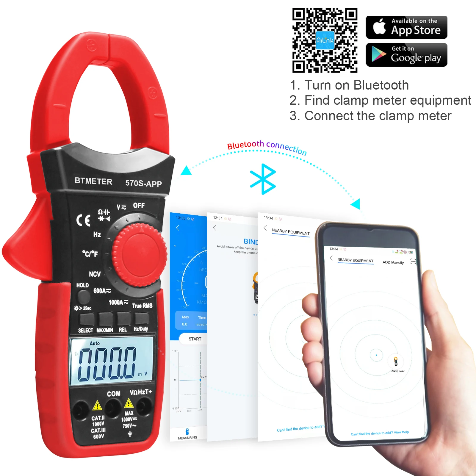 medidor de temperatura corrente com bluetooth 01
