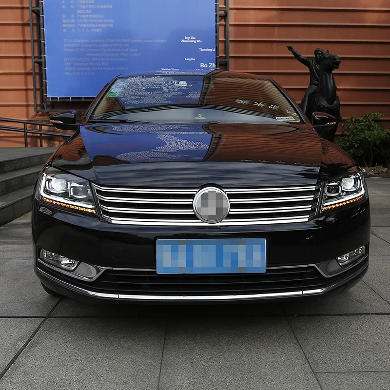 Автомобильный Стайлинг для Passat B7 EUR Verson 2012- фары для Passat B7 фары DRL D2H динамический сигнал поворота Hid биксеноновый луч