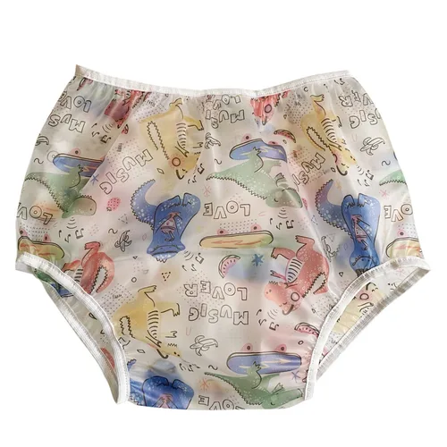 성인 아기 Bodysuit 시시 스냅 가랑이 잠옷 ABDL Onesie PVC 기저귀 커버 5