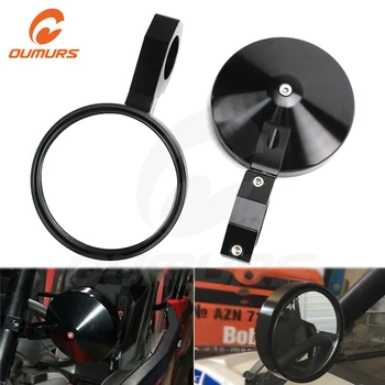

OUMURS 1.75'' Clamp Round Breakaway Rear View Mirror Side Mirrors For Polaris RZR 900 1000 S For Yamaha Arctic Cat UTV