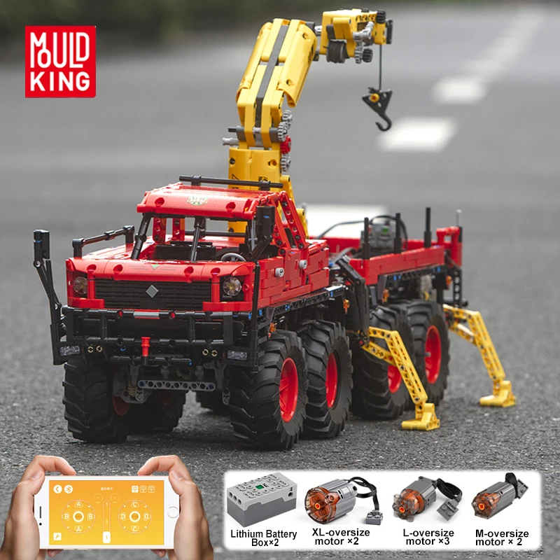In Stock MOULD KING 13146 Technic Articulated 8×8 Off-road remote control Truck MOC-15805 Building Block Kids Toy Birthday Gifts | Игрушки и