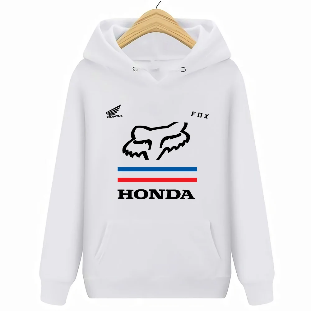 Белый Fox X Honda Premium белая одежда футболки толстовки и свитшоты - Цвет: Белый