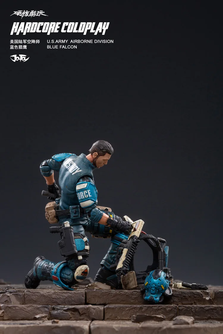 Новинка 1/18, JOYTOY, фигурка, высокая имитация, кукла, США, армия, дивизия ВДВ, голубой Сокол, солдат, фигурка, модель игрушка для мальчиков, коллекция