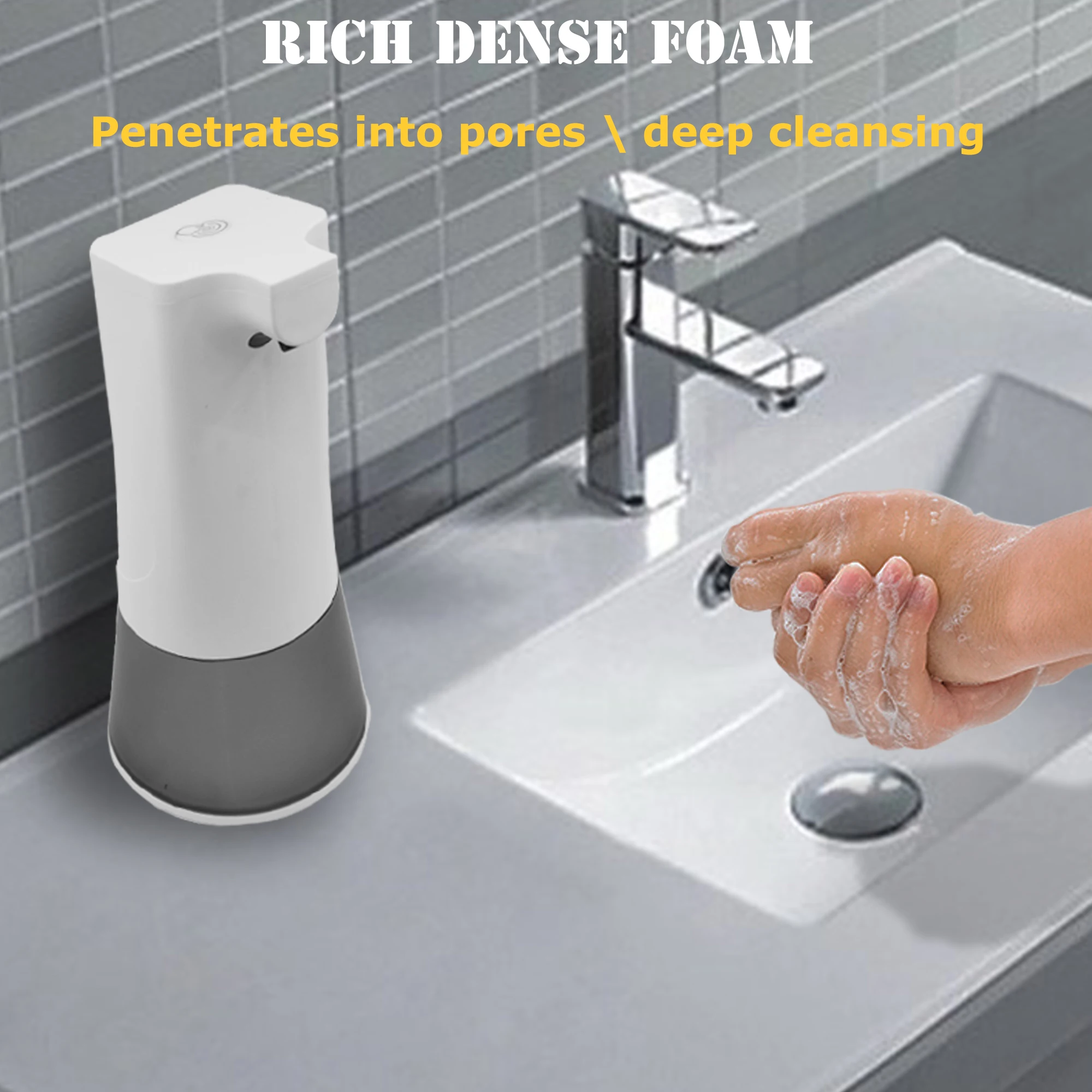 PANDUN Fully automatic foam mobile phone smart sensor soap dispenser child antibacterial hand sanitizer rechargeable PANDUN Fully automatic foam mobile phone smart sensor soap dispenser child antibacterial hand sanitizer rechargeable