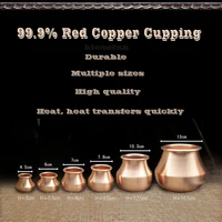 Copper Cups Therapy Body Cupping Massage Set Acupuncture Medical Vacuum Stress Relief Health Care 2