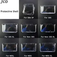 JCD Plastic Clear Crystal Protective Hard Shell Skin Case Cover For GBA SP NDSL DSI NDSi XL 3DS XL New 3DS XL LL Console