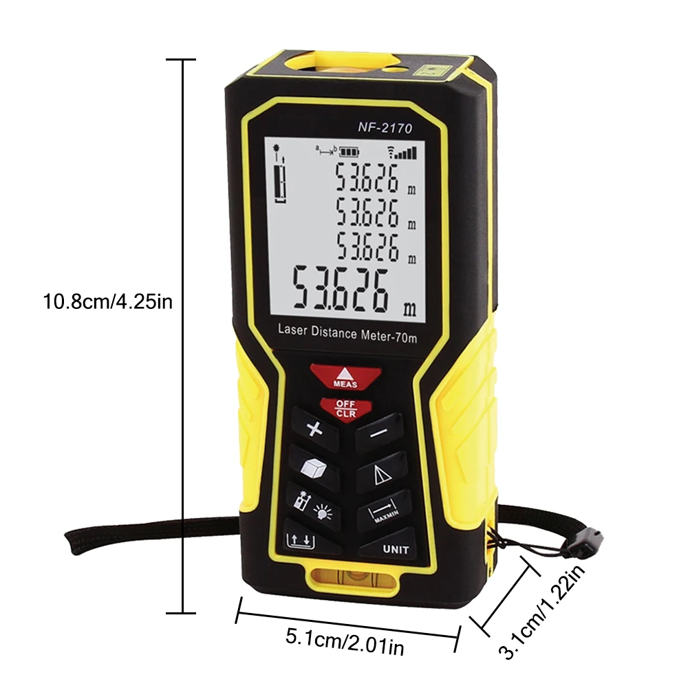40/50/70/80/100 м NF-2100 ручной лазерный дальномер Diastimeter инструмент ранжирования цифровой лазерный дальномер