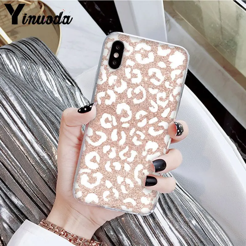 Gold Pink rose Glitter print