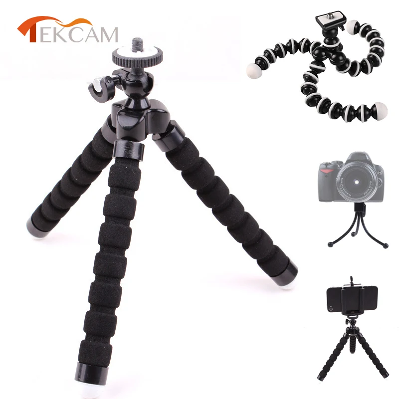 

Flexible Mini Sponge Tripod Stand Holder For Gopro Hero Session Gitup Thieye Xiaomi Yi Lite SJcam Camera Smart Phone Accessories