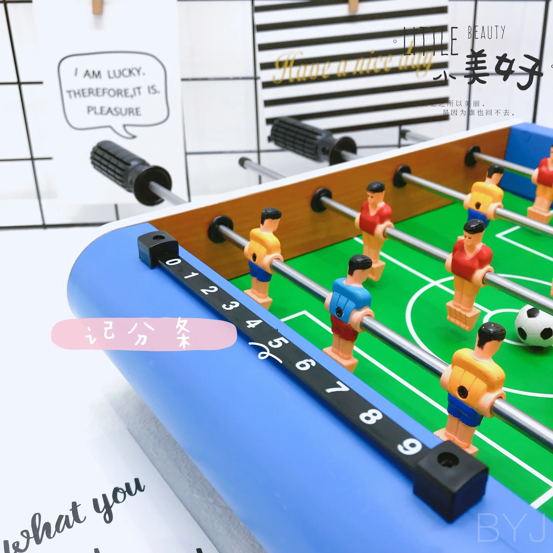 

Children Wood Tabletop Game Football Machine Boy Toy Parent And Child Interactive Large Size Four Bars