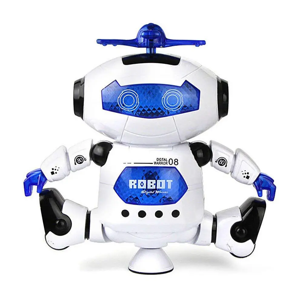 

Boy toy robot kid toddler robot 2-8 years old electric dazzling dance robot suitable for children's birthday gifts