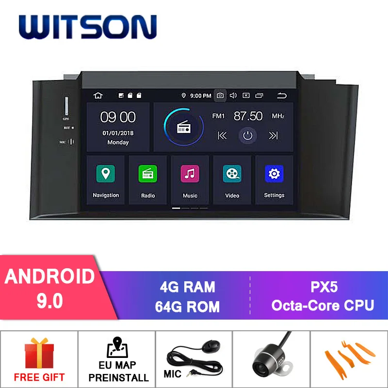 WITSON Android 9,0 ips HD экран для CITROEN C4L 2012 автомобильный DVD стерео 4 Гб ОЗУ+ 64 Гб Вспышка 8 Восьмиядерный+ DVR/wifi+ DSP+ DAB+ OBD