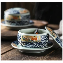 

Japanese Creative Ceramic Stew Pot Bird's Nest Pot Steamed Egg Pot Household Stew Pot Small Soup Pot Steamed Cup