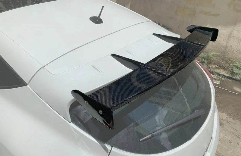 Автомобиль-Стайлинг для Renault 14-17 Megane RS RKD Стиль углеродного волокна спойлер на крыше глянцевая отделка заднее крыло волокно сплиттерная губа комплект дрифта