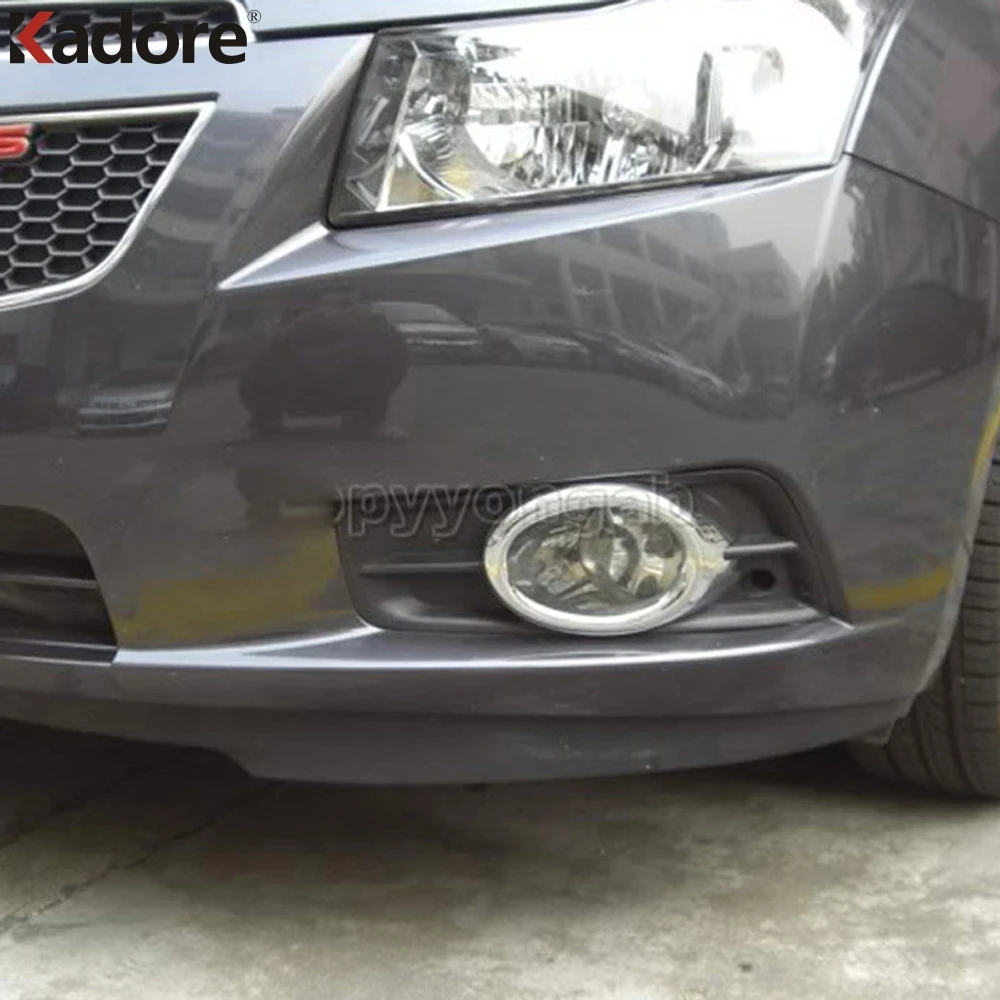 

For Chevrolet Cruze 2009 2010 2011 2012 2013 2014 Chrome Front Foglight Fog Light Cover Trim Car Protect Exterior Accessories