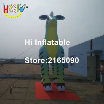 

3 m high circus party event decor Inflatable zebra horse animal mode