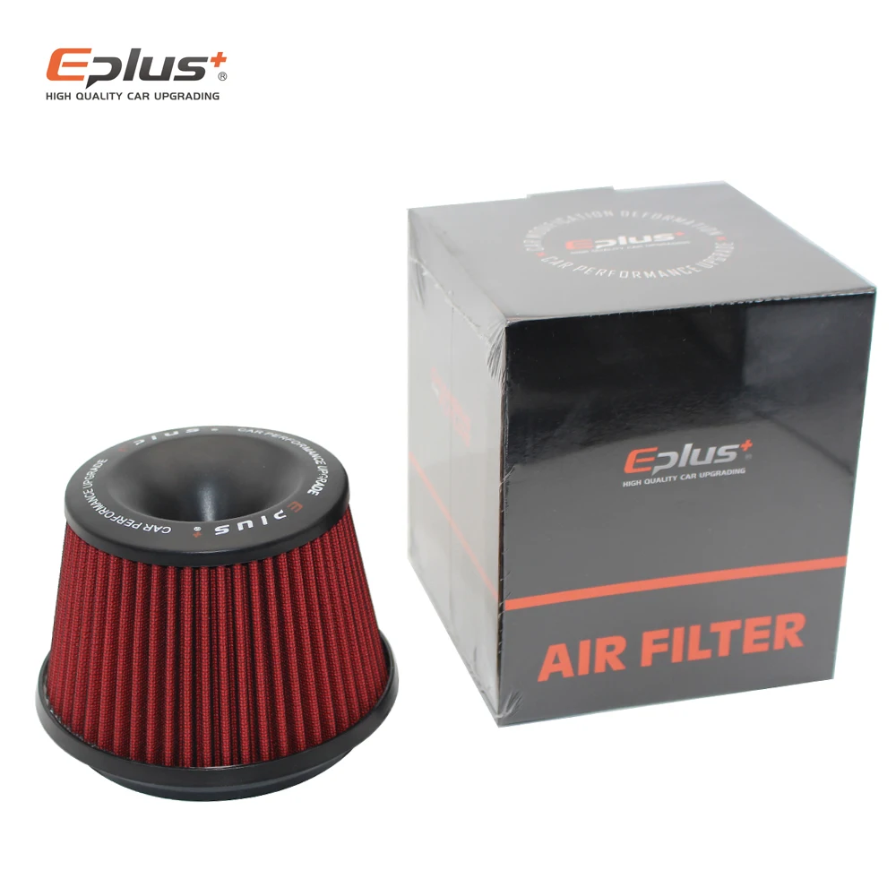 Car Filters Air Intake System High Flow Filtre A Air Voiture Universal Connecting Base Red Green 3inch 76mm Automobiles Air Filters
