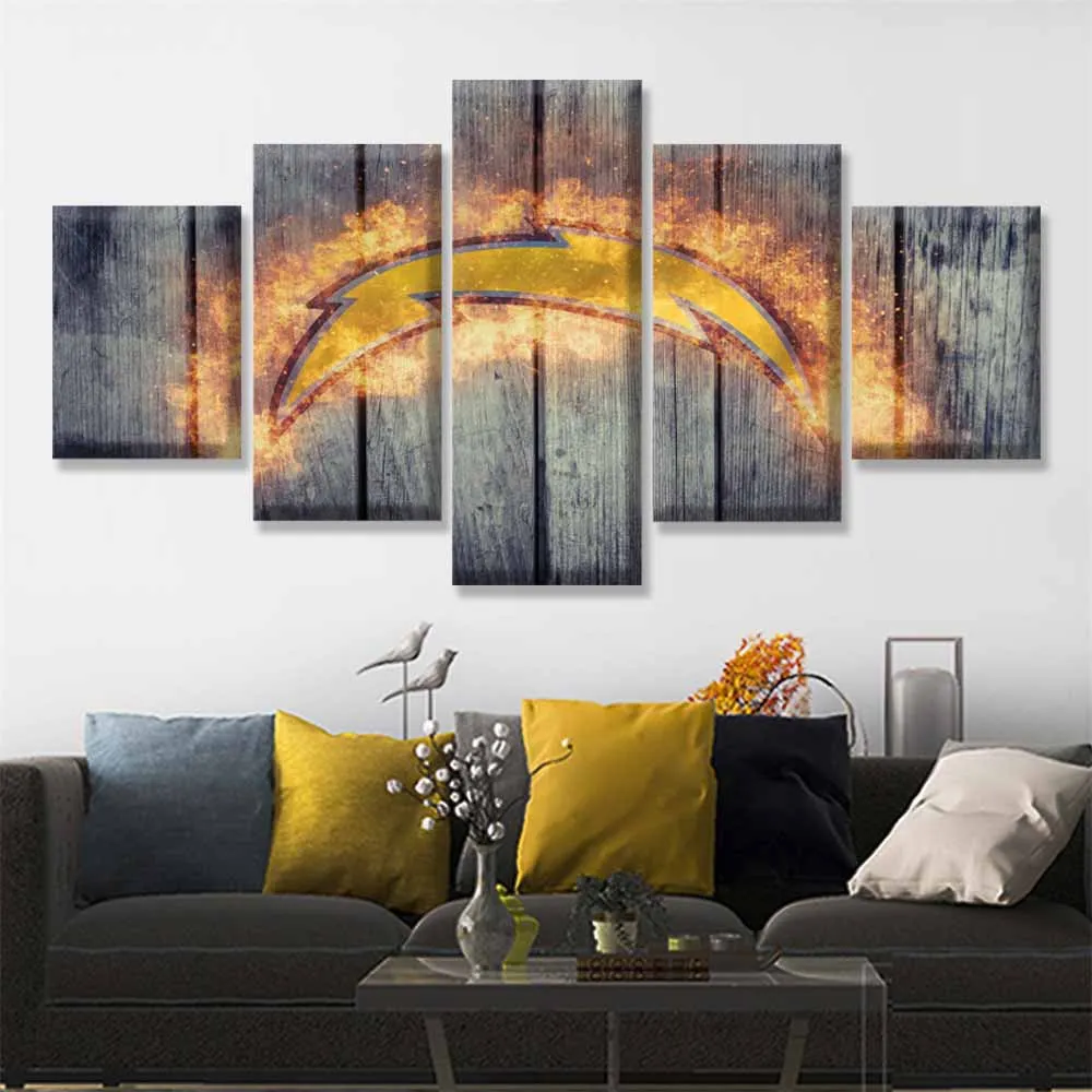

Hot Football Team Los Angeles Chargers Paintings Wall Art Home Decor Picture Canvas Painting Calligraphy For Living Room Bedroom