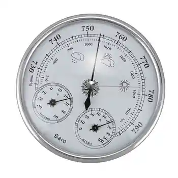

Wall Mounted Household Thermometer Hygrometer High Accuracy Pressure Gauge Air Weather Instrument Barometer