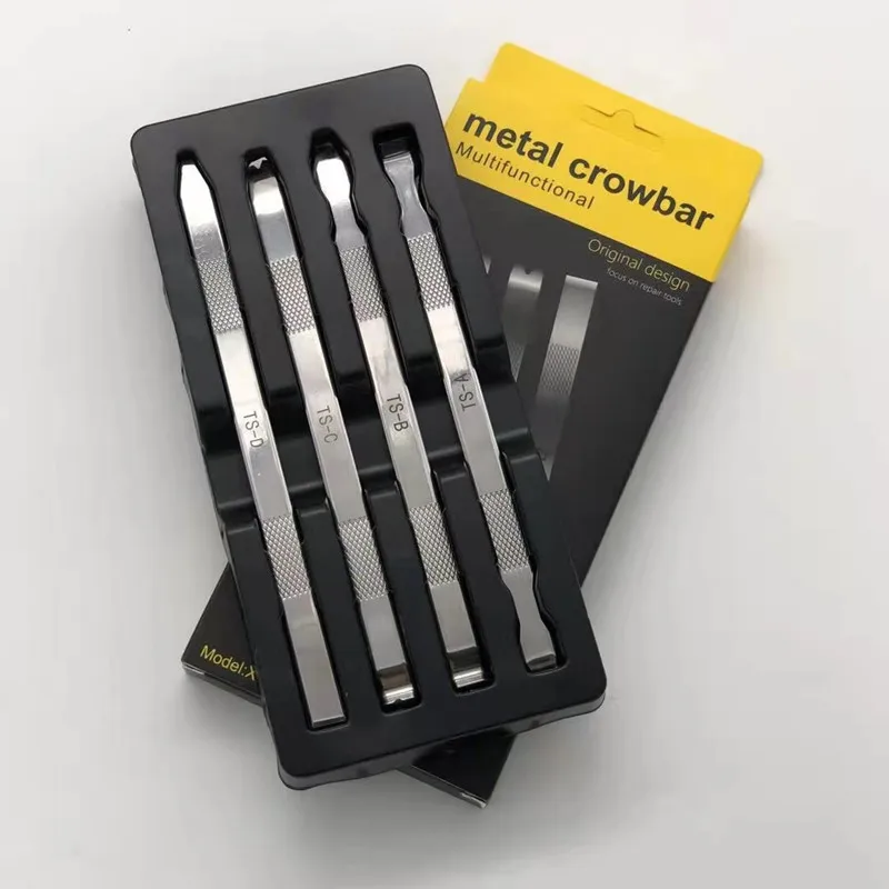 

Multifunctional 4in1 Metal Crowbar for iPhone Back Glass Rear Housing Replacement Professional Pry Bar Opening Tool Set
