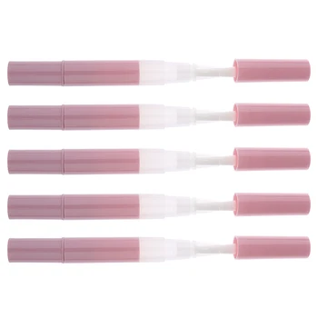 

5pcs 3ml Travel Empty Twist Pen Cosmetic Container Tube Nail Brush Tool Pink Teeth Whitening Pen Refill Container