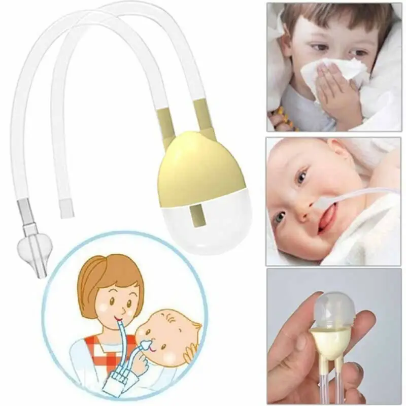 Модный детский безопасный пылесос для носа, вакуумный всасывающий аспиратор слизи носа