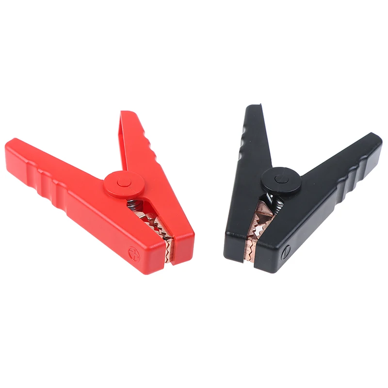 Alligator Clips Electrical Clamp Test Clip 2pcs/Lot 100A Electrical Crocodile Alligator Car Battery Micro Insulated Clips Clamps Connector 90mm For Electric Project