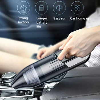 

Car Vacuum Cleaner 120W 6000Pa High Suction Handheld Vacuum Cleaner Low Noise Wet and Dry Mini Vacuum Cleaner