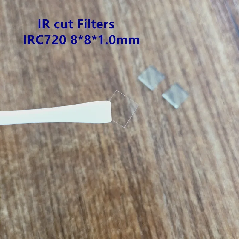5pcs IR Cut Filter 720nm IRC720 8*8*1.0mm Infrared Blocked Glass