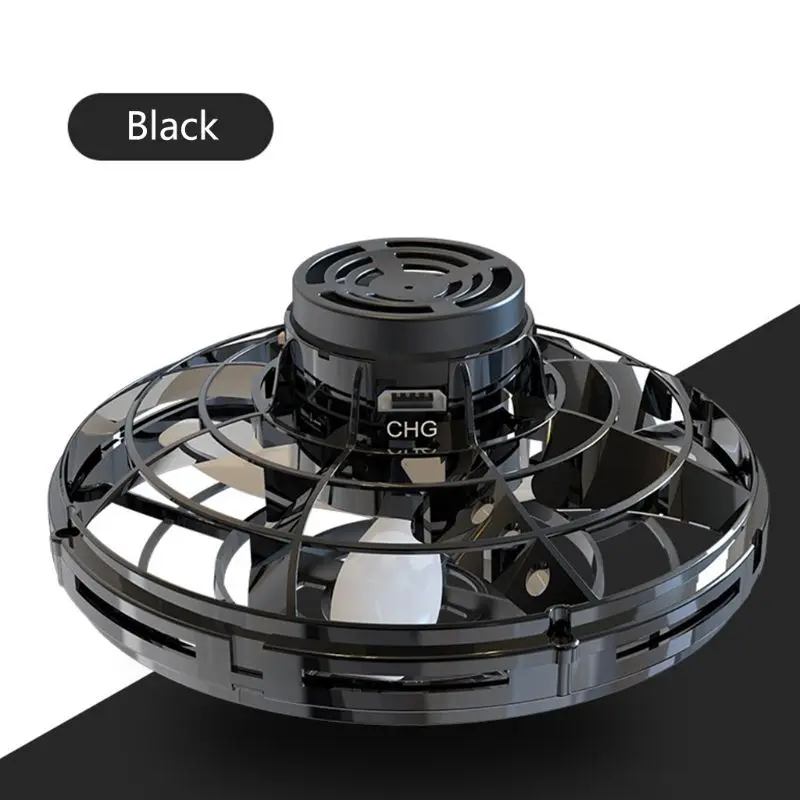 Black Flynova мини Спиннер для пальцев Летающий Спиннер возвращающийся гироскоп детская игрушка для игр на открытом воздухе Flynovasaucer НЛО Детский Рождественский подарок - Цвет: Black