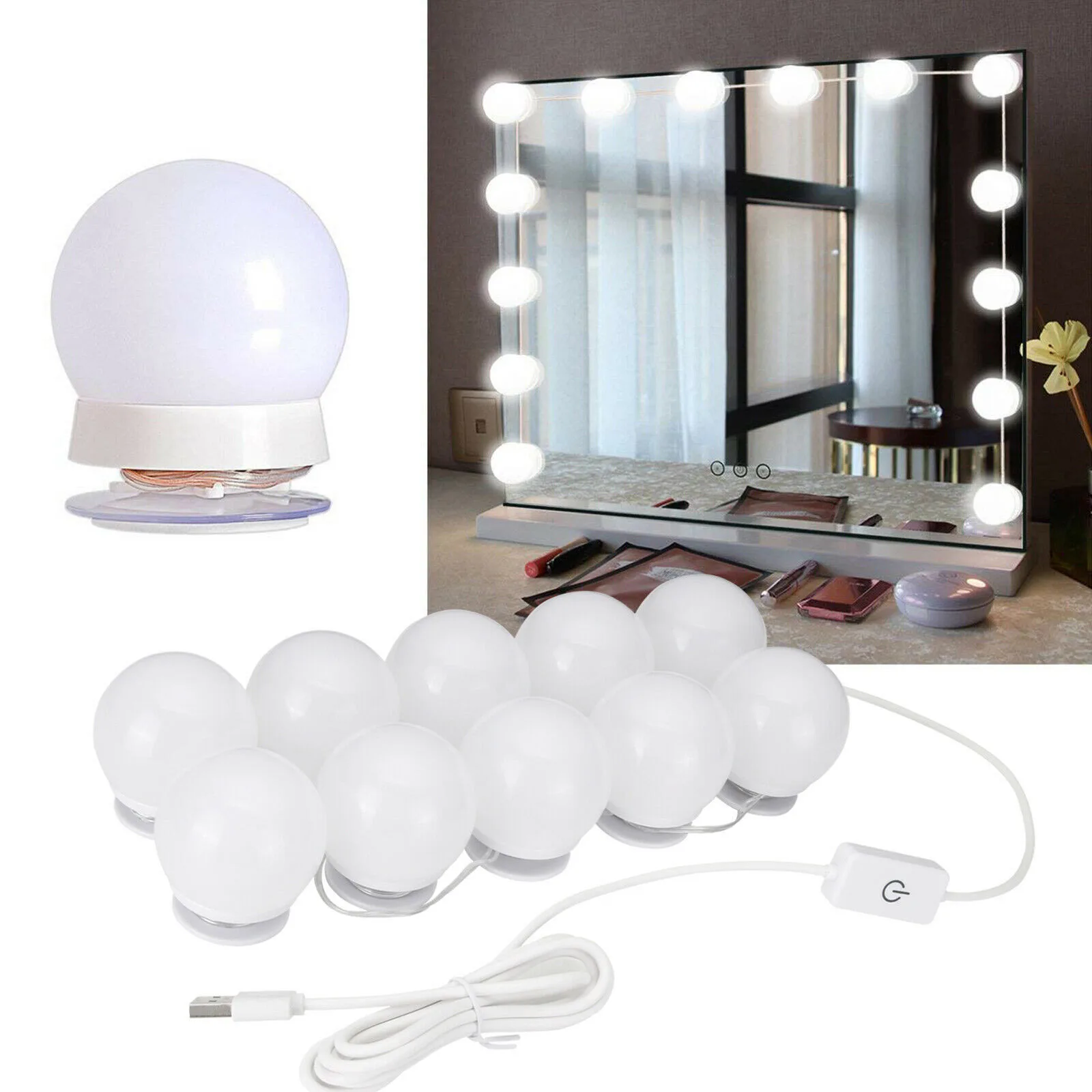 lot de 10 lampes Led - Lumières de miroir