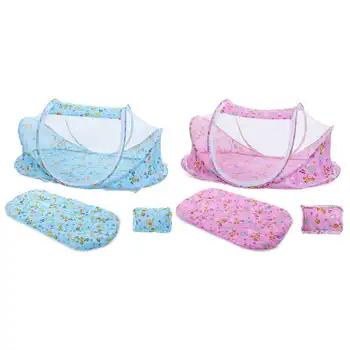 

3PCS Baby Crib Netting Portable Foldable Baby Bed Mosquito Net Polyester Newborn Sleep Bed Travel Bed Netting Play Tent Children