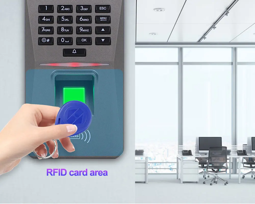 RFID Fingerprint Access Control Keypad TCP/IP/USB Access Control System Software Biometrics Password Card Reader Time Attendance