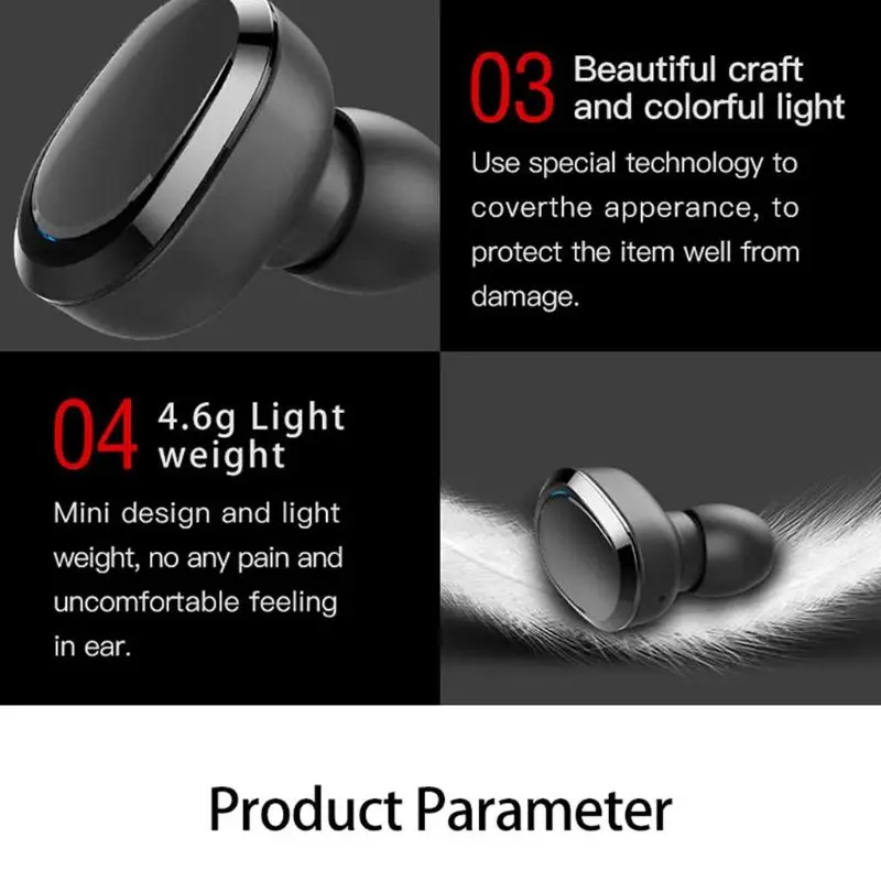 TWS Bluetooth наушники Двойные стерео беспроводные наушники бас Bluetooth V5.0 гарнитура громкой связи для телефонов PC Pad tv автомобильный коврик