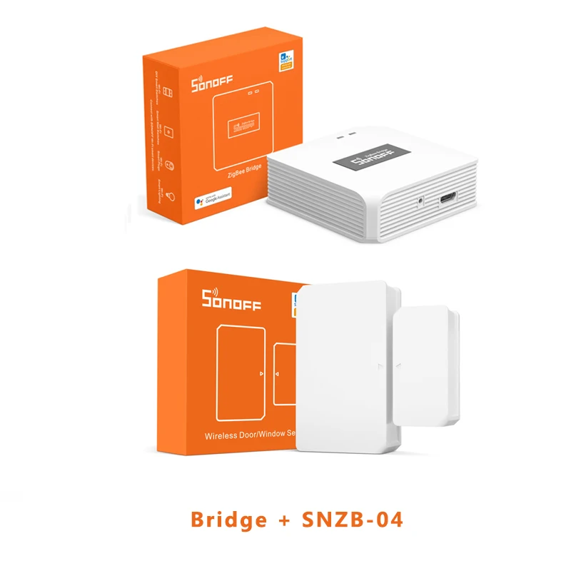 SONOFF Zigbee Bridge SNZB-01 SNZB-02 SNZB-03 SNZB-04 BASICZBR3 ZBMINI DIY Switch Smart Home Security,Work with Alexa Google Home 