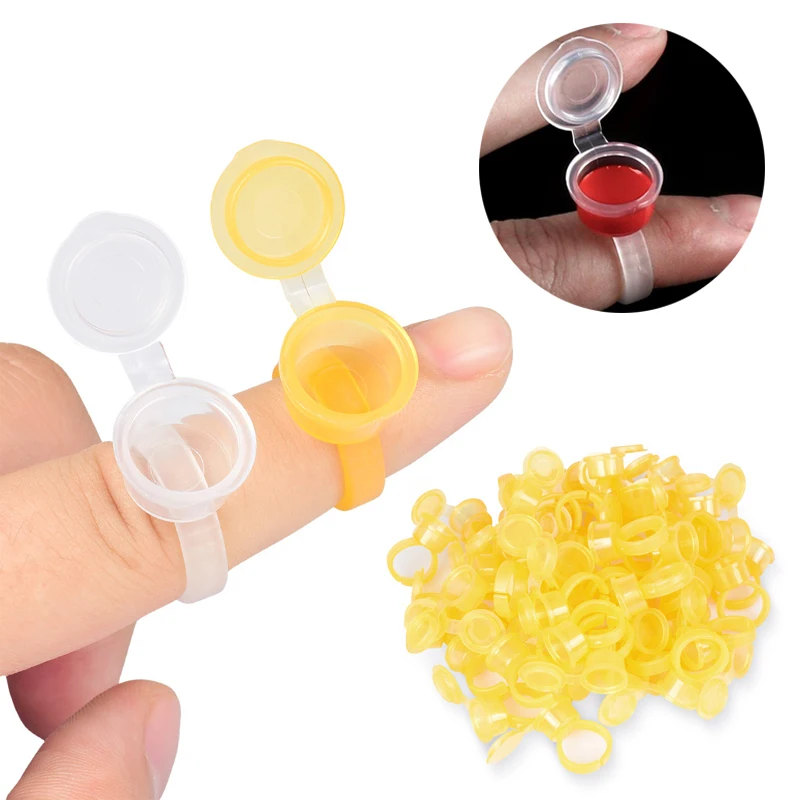 100pcs/lot Tattoo Ink Ring Cups Permanent Makeup Tools Best Selling