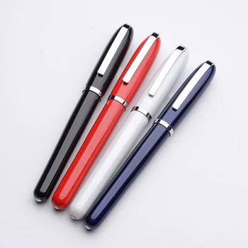 

1 PC New High Quality Luxury Full Metal Ballpoint Pen Silver Plating Gel Pen Business Writing Signing School Office Supplies 516