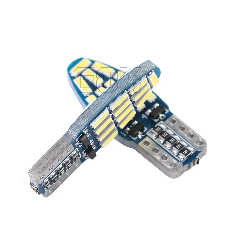100 шт. Авто T10 led canbus w5w Led t10 24smd 4014 Автомобильный Smd светильник 194 Светодиодная