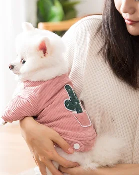 

Cute Cactus Pet Clothes Dog Coat Jacket for Dogs and Cats Costume Winter Warm Dog Clothes Corduroy Dogs and Cats Pets Clothing