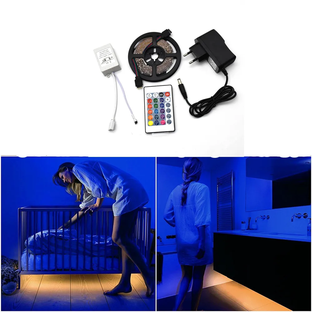 

LED Strip Light Waterproof SMD2835 300LEDs 16.4Ft DC12V LED Ribbon kit for Home Kitchen Bedroom Business Lighting Decoration
