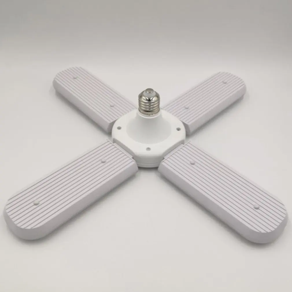 E27 LED Bulb Super Bright Folding Fan Adjustable Angle Blade Ceiling Lamp Home Energy Saving Lights LED Lamp
