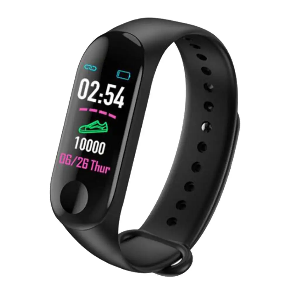 

M3 Smart Bracelet Band Bluetooth Fitness Tracker Messages Reminder Color Screen Waterproof Sport Wristband For Men Women Watch
