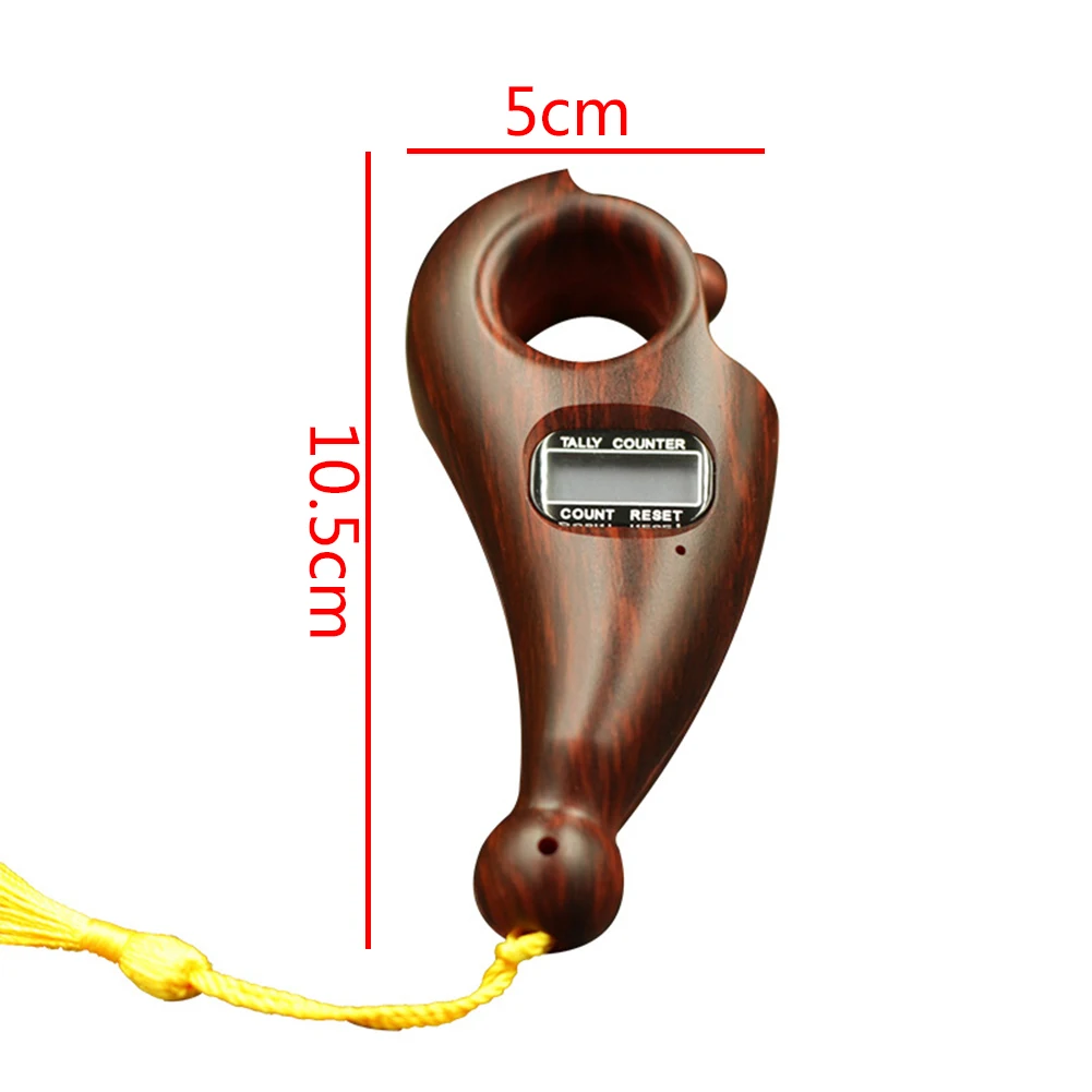 Будда бусин счетчик портативный мини прокрутки декомпрессии игрушка для буддийской низкий уровень шума Цифровой дисплей ручной батарея питание ABS